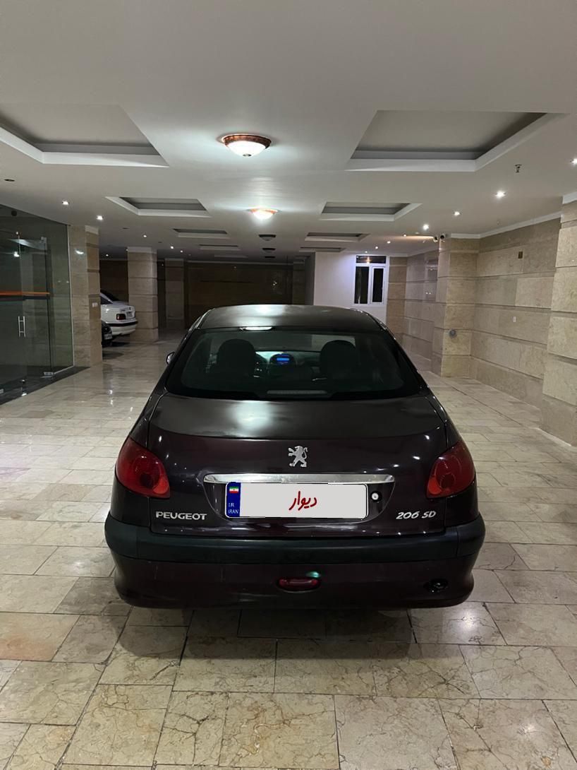 پژو ۲۰۶ صندوق دار v8 - 1386