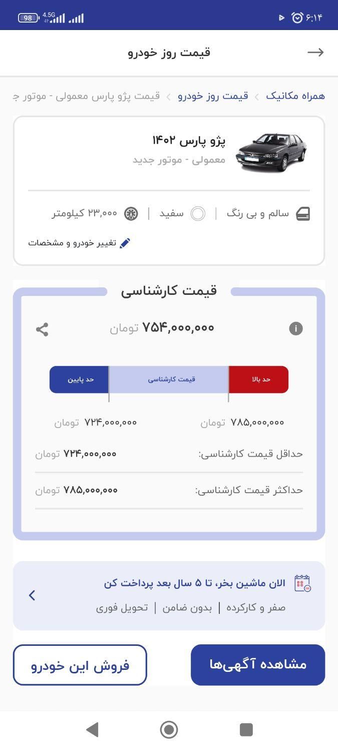 پژو پارس XU7P - 1402