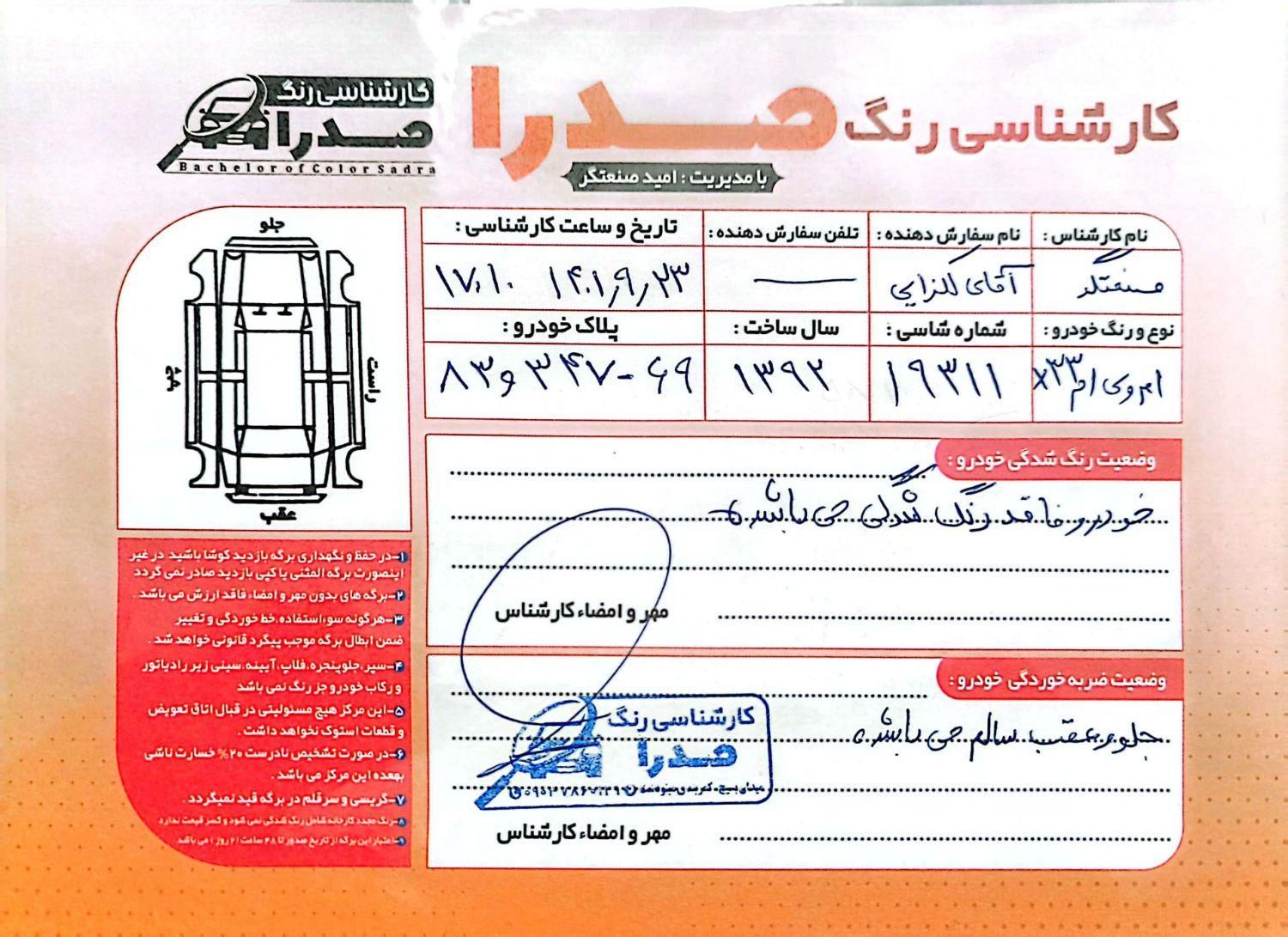ام وی ام X33 دنده‌ای ساده - 1392