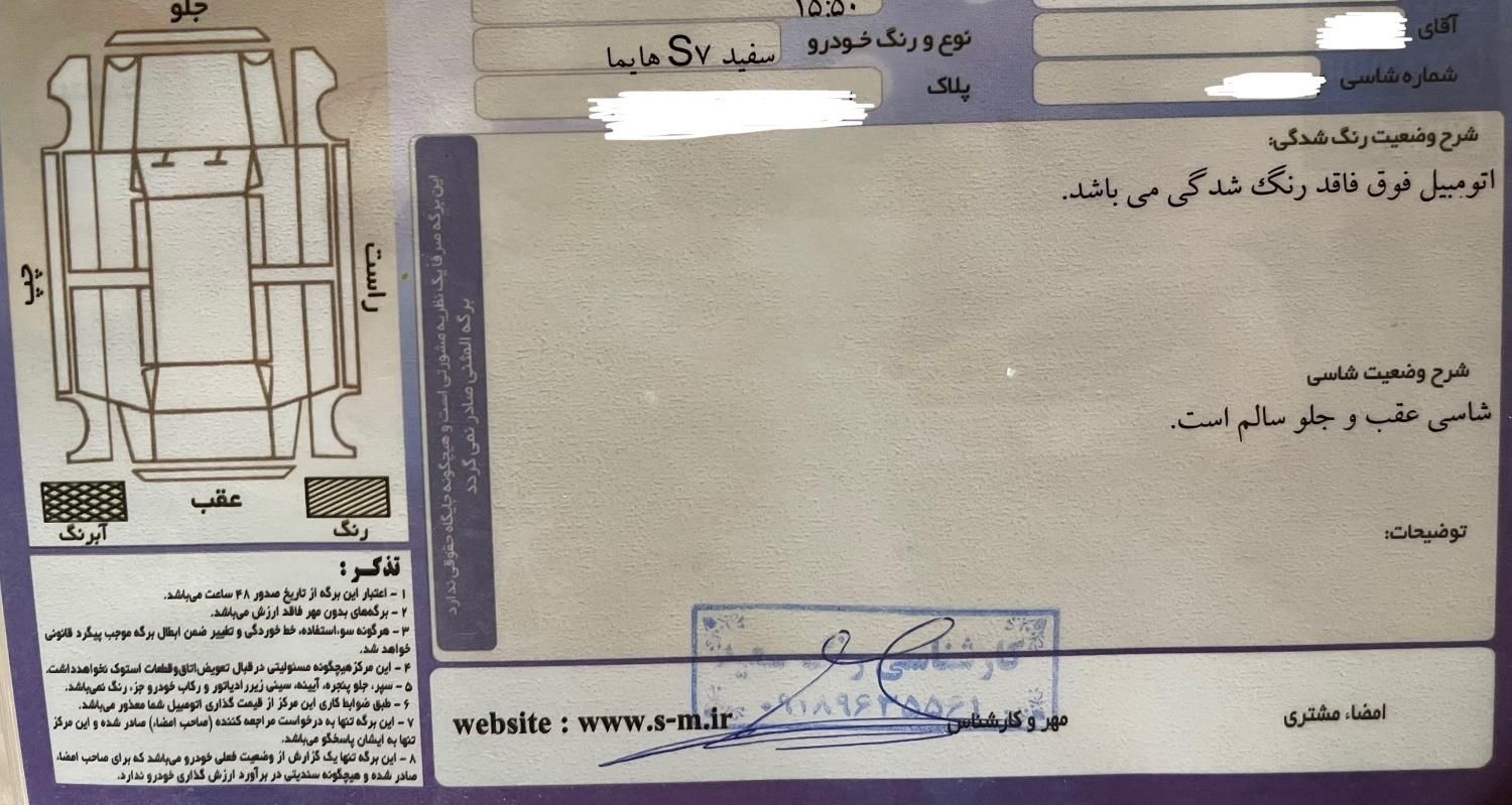 هایما S7 توربو 1.8 لیتر - 1397