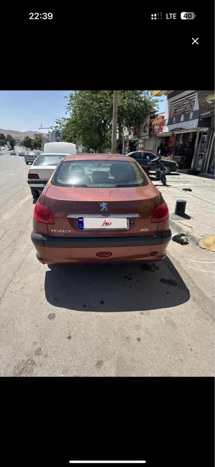 پژو ۲۰۶ صندوق دار v8 - 1389
