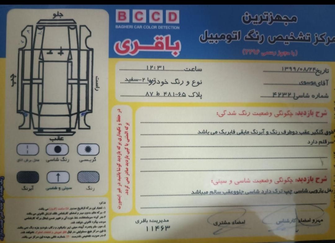 تیبا 2 EX رینگ آلومینیومی - 1395