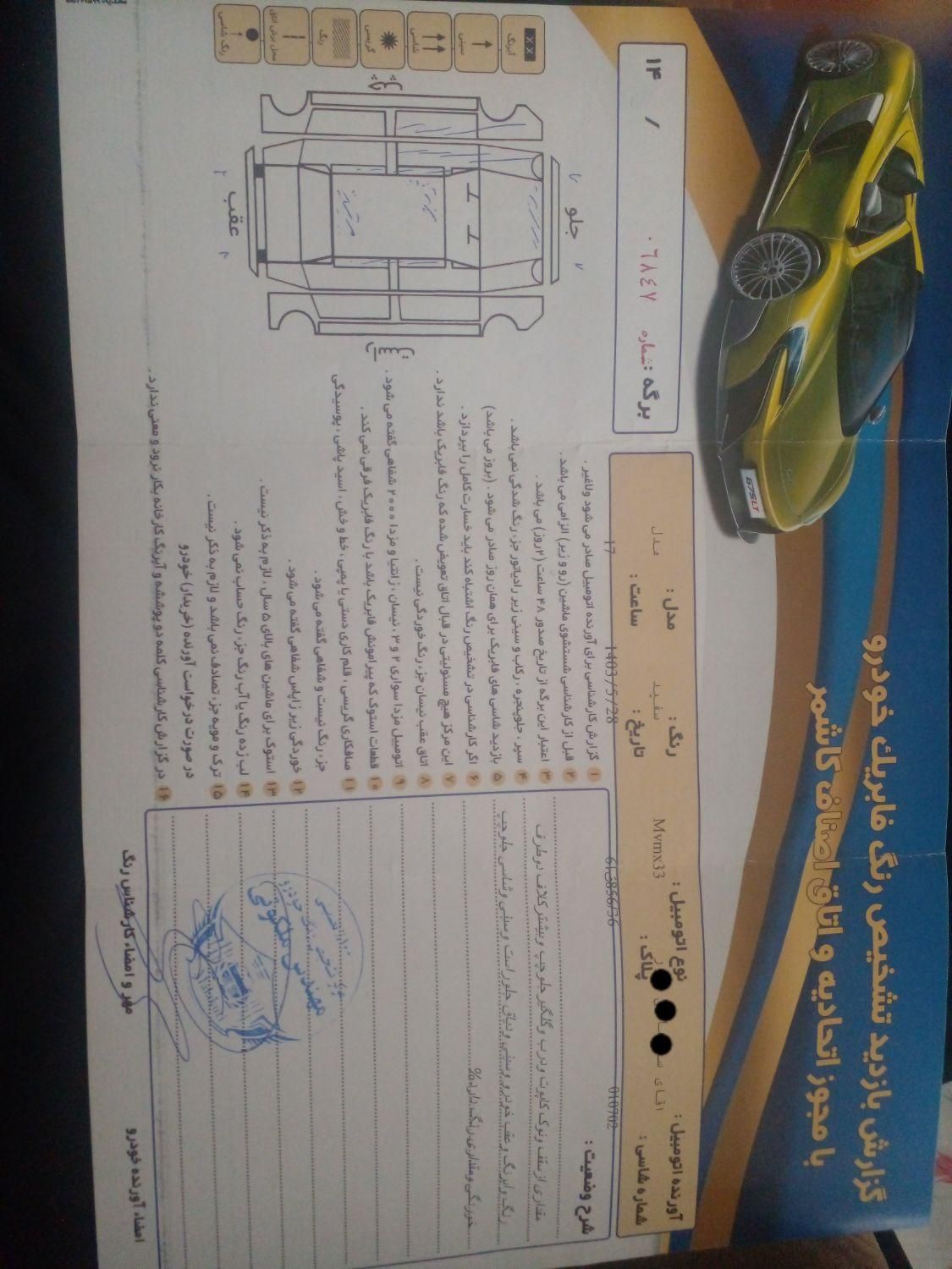 ام وی ام X33 دنده‌ای ساده - 1391