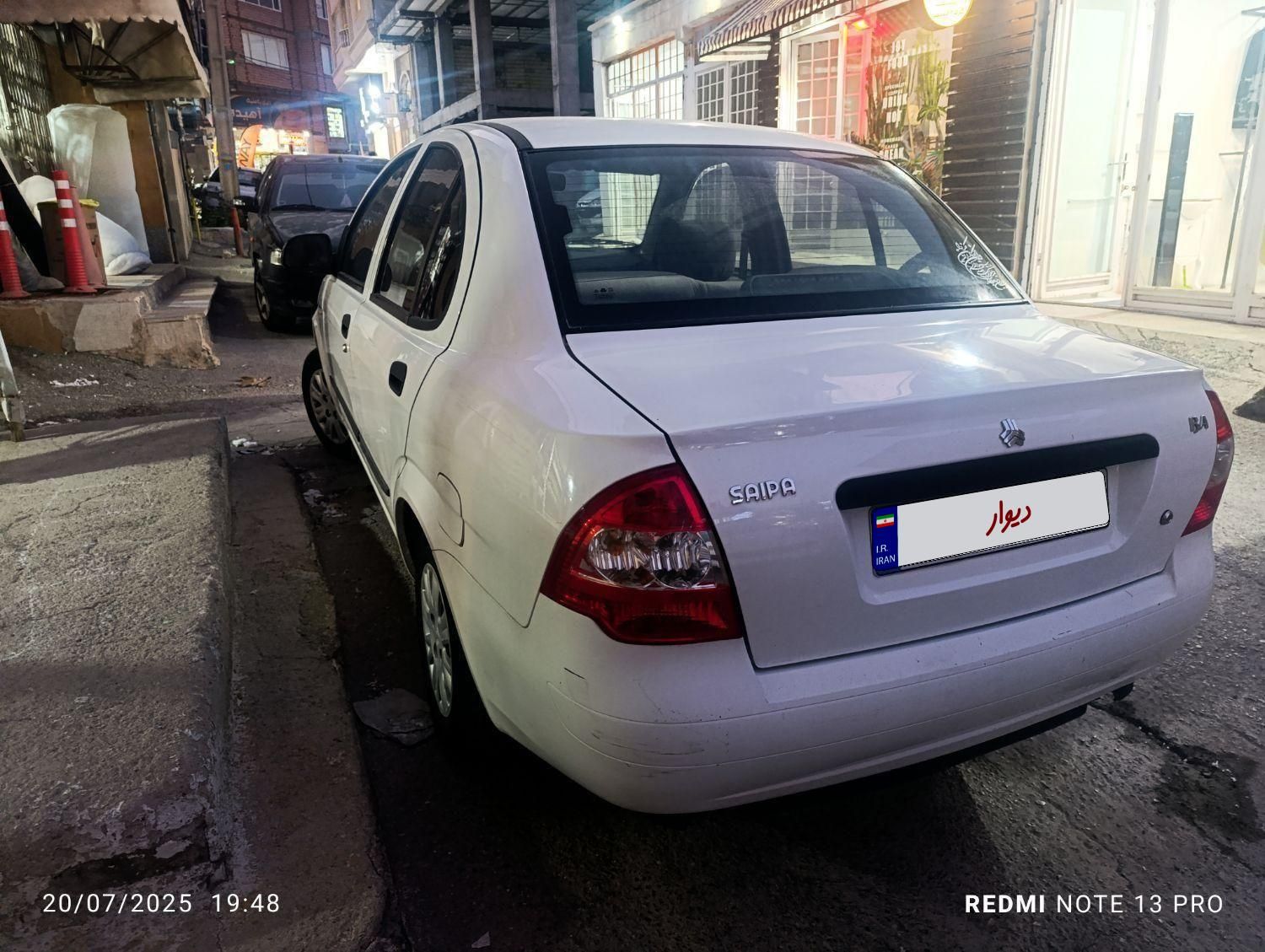 تیبا صندوق دار SX - 1396