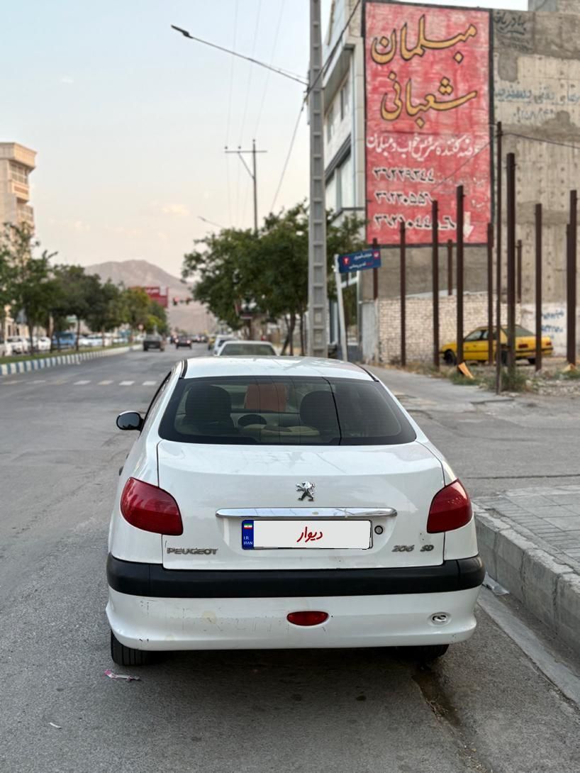 پژو ۲۰۶ صندوق دار v20 - 1388