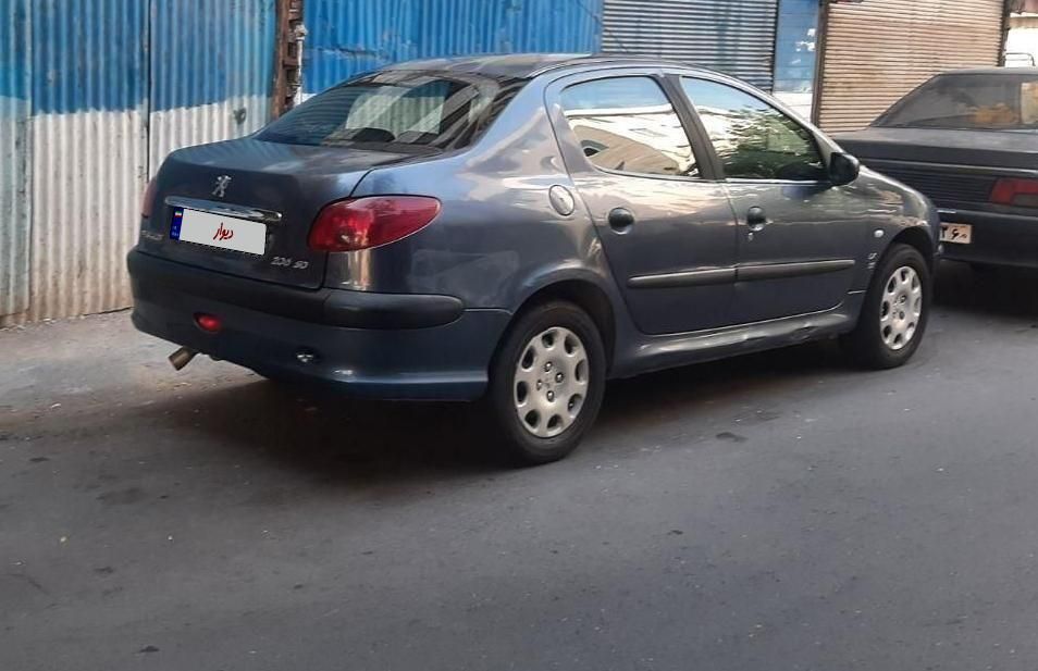 پژو ۲۰۶ صندوق دار v8 - 1388
