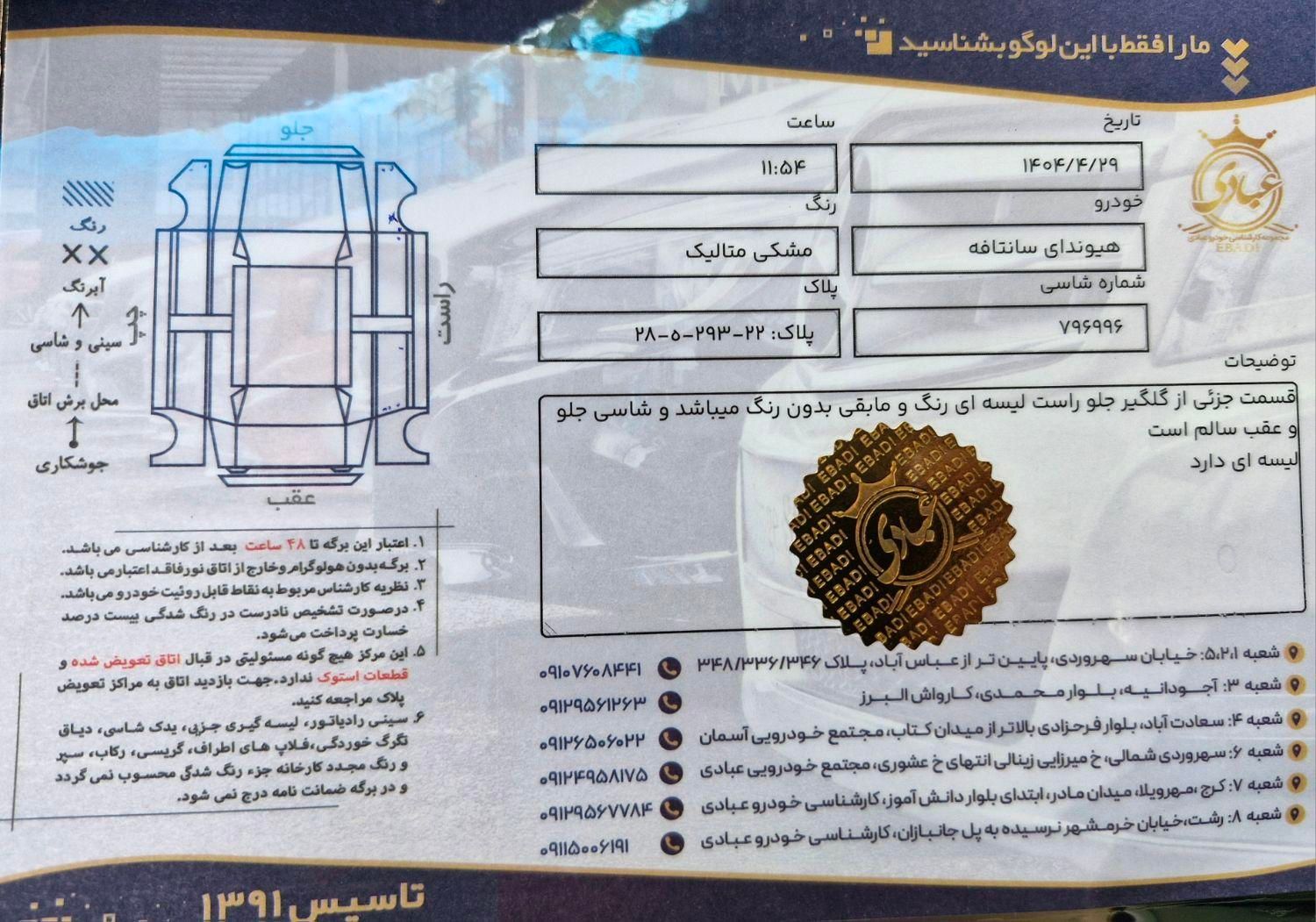 هیوندای سانتافه جی‌ال‌اس ۲.۴ GDI دو دیفرانسیل - 2017