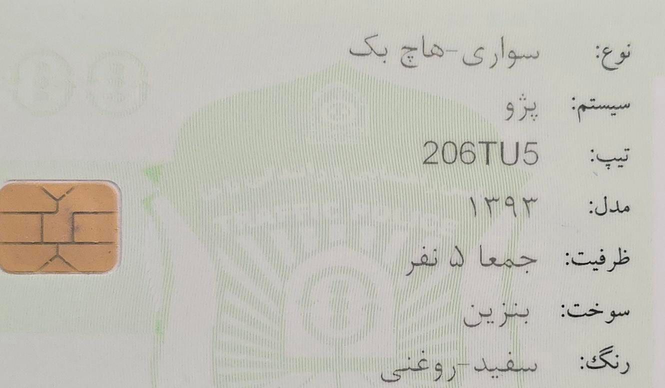پژو 206 تیپ 5 - 1393
