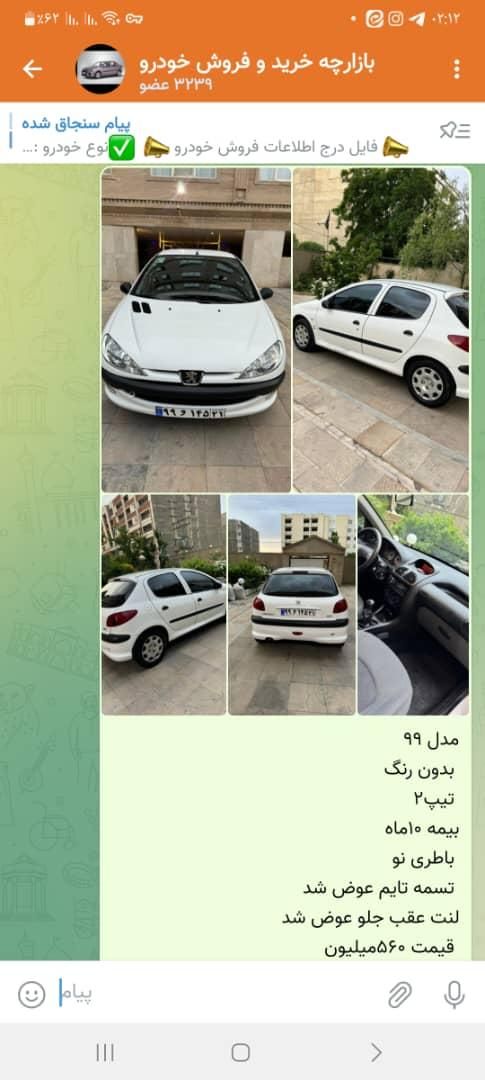 پژو 206 تیپ 2 - 1399
