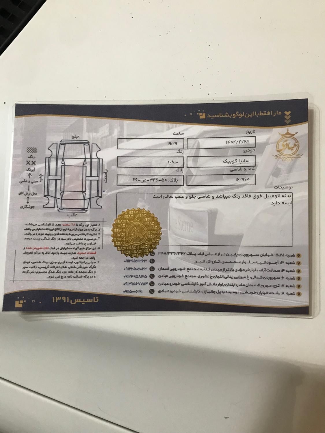کوییک معمولی دنده‌ای - 1401