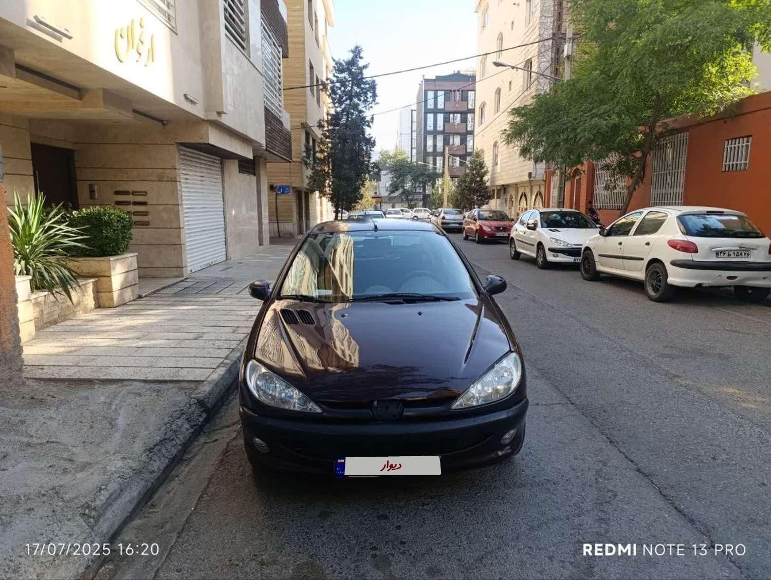پژو ۲۰۶ صندوق دار v8 - 1386