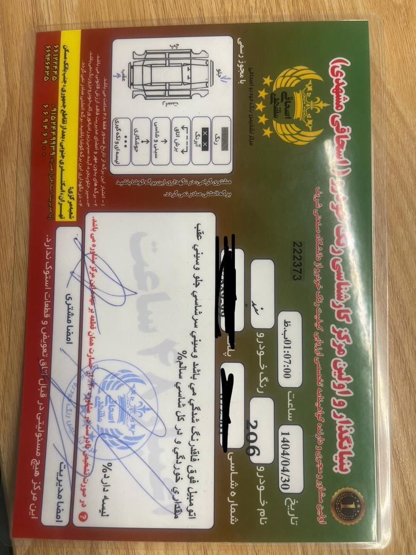 پژو 206 تیپ 5 - 1395