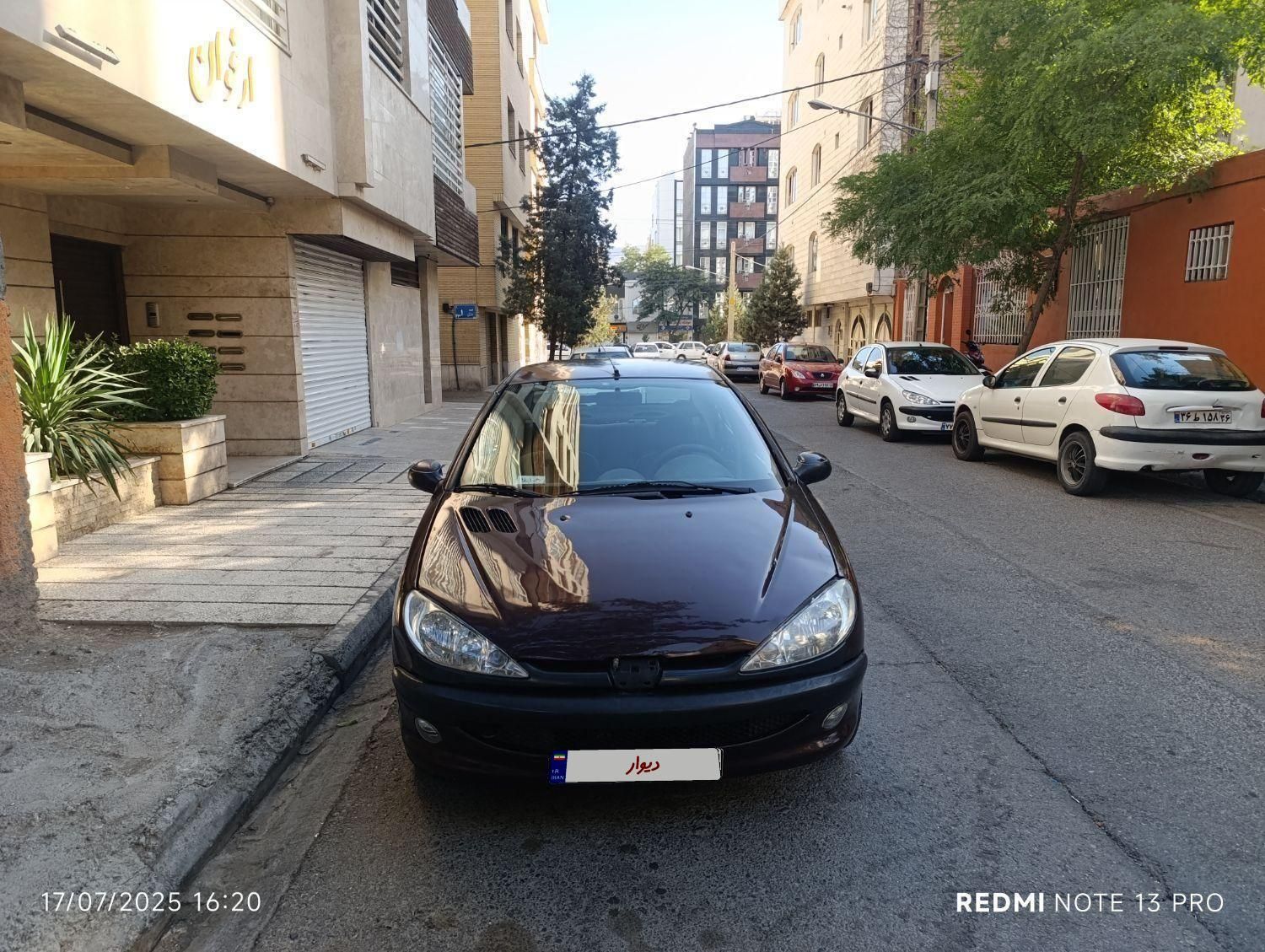 پژو ۲۰۶ صندوق دار v8 - 1386