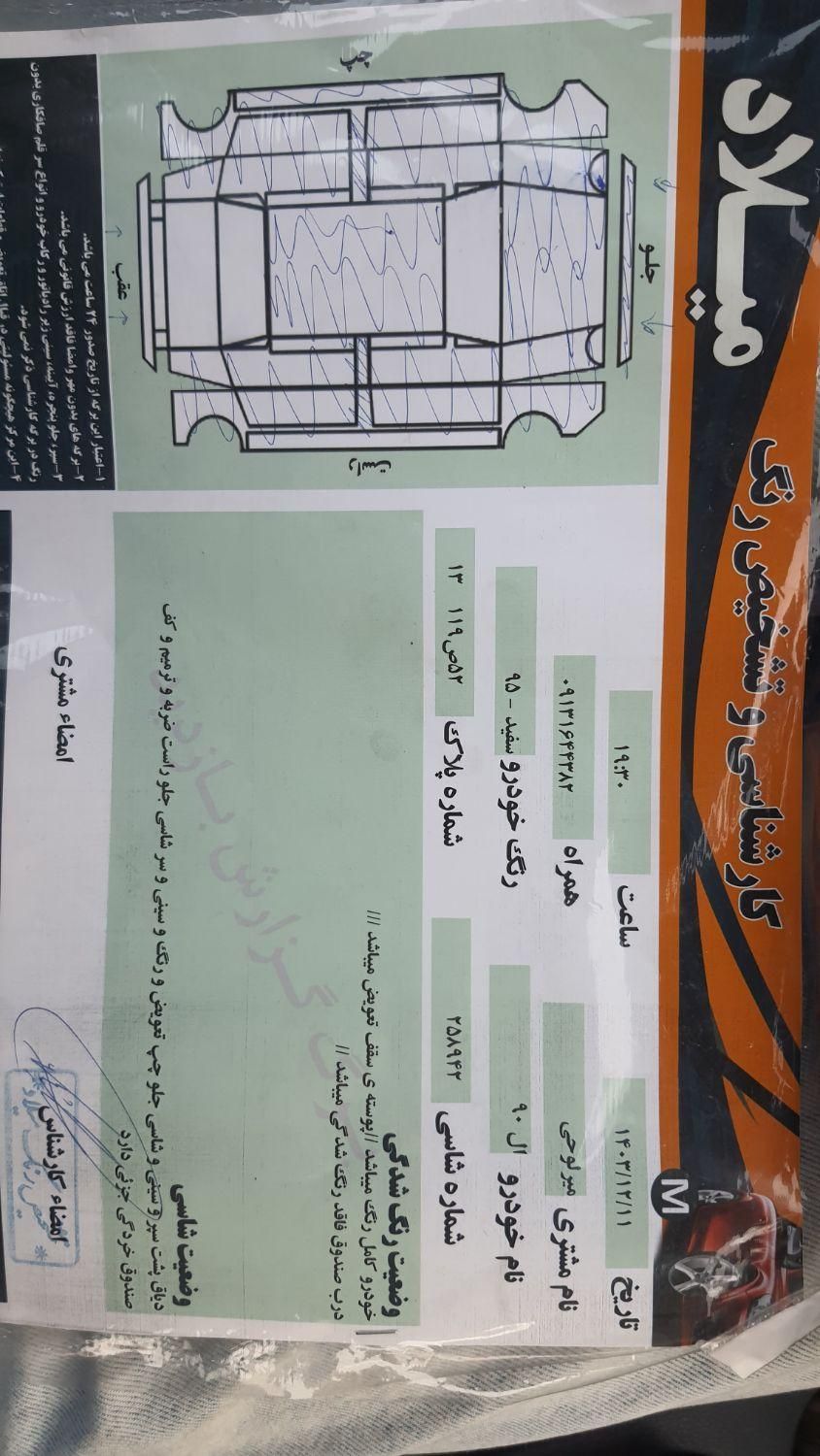 رنو پارس تندر گیربکس JHQ + مولتی مدیا - 1395