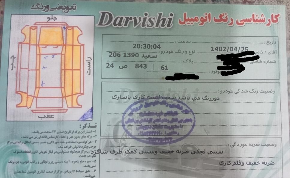 پژو ۲۰۶ صندوق دار v8 - 1390