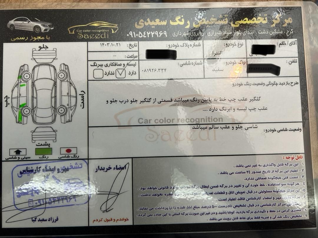 هیوندای النترا 1.8 لیتر - 2014