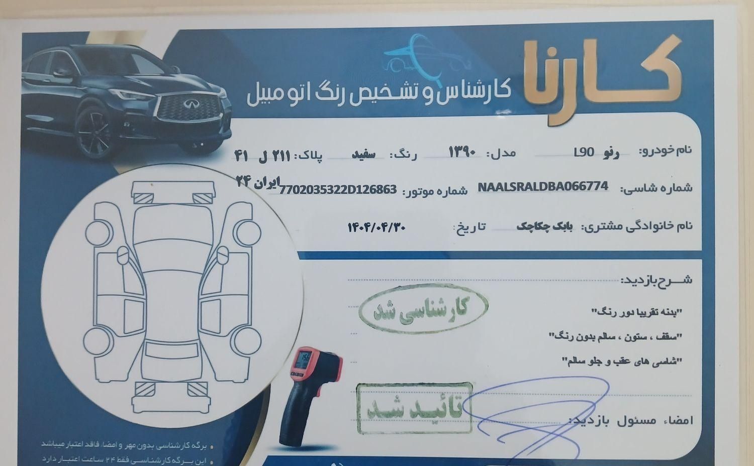 خودرو رنو، تندر 90 آگهی ann_19467661