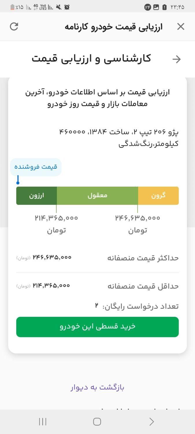 پژو 206 تیپ 2 - 1384