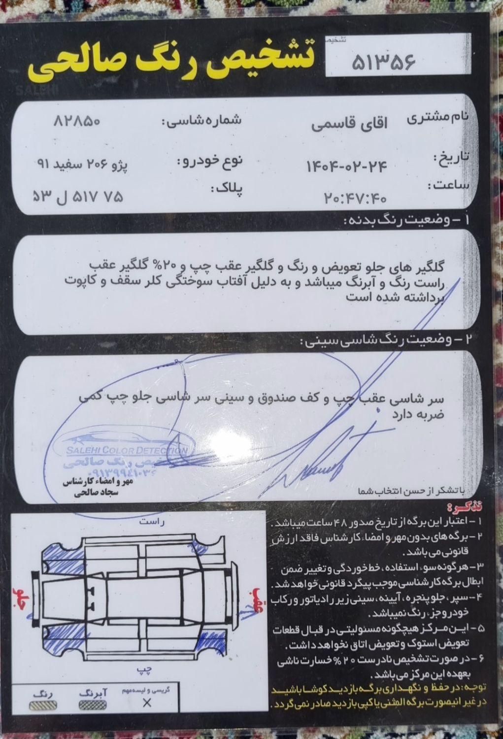 پژو 206 تیپ 2 - 1391