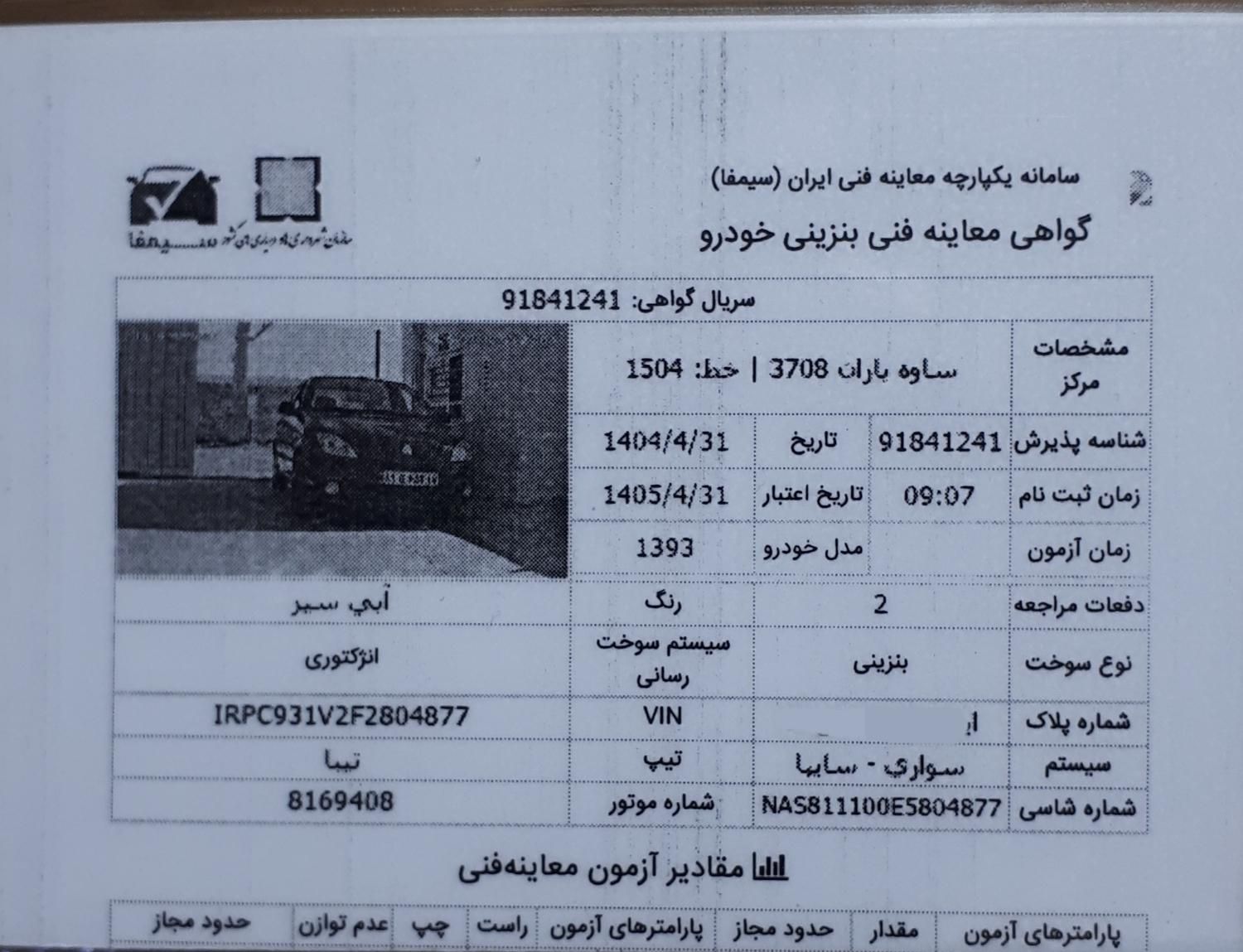 تیبا صندوق دار SX - 1393