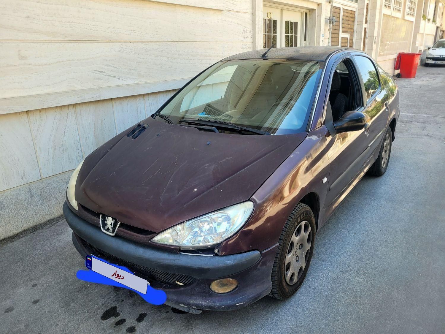 پژو ۲۰۶ صندوق دار v8 - 1386