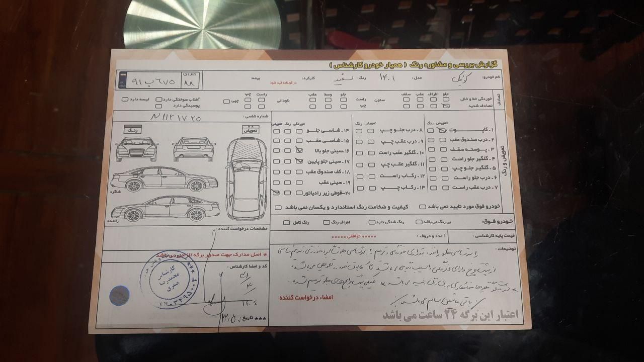 کوییک معمولی دنده‌ای - 1401