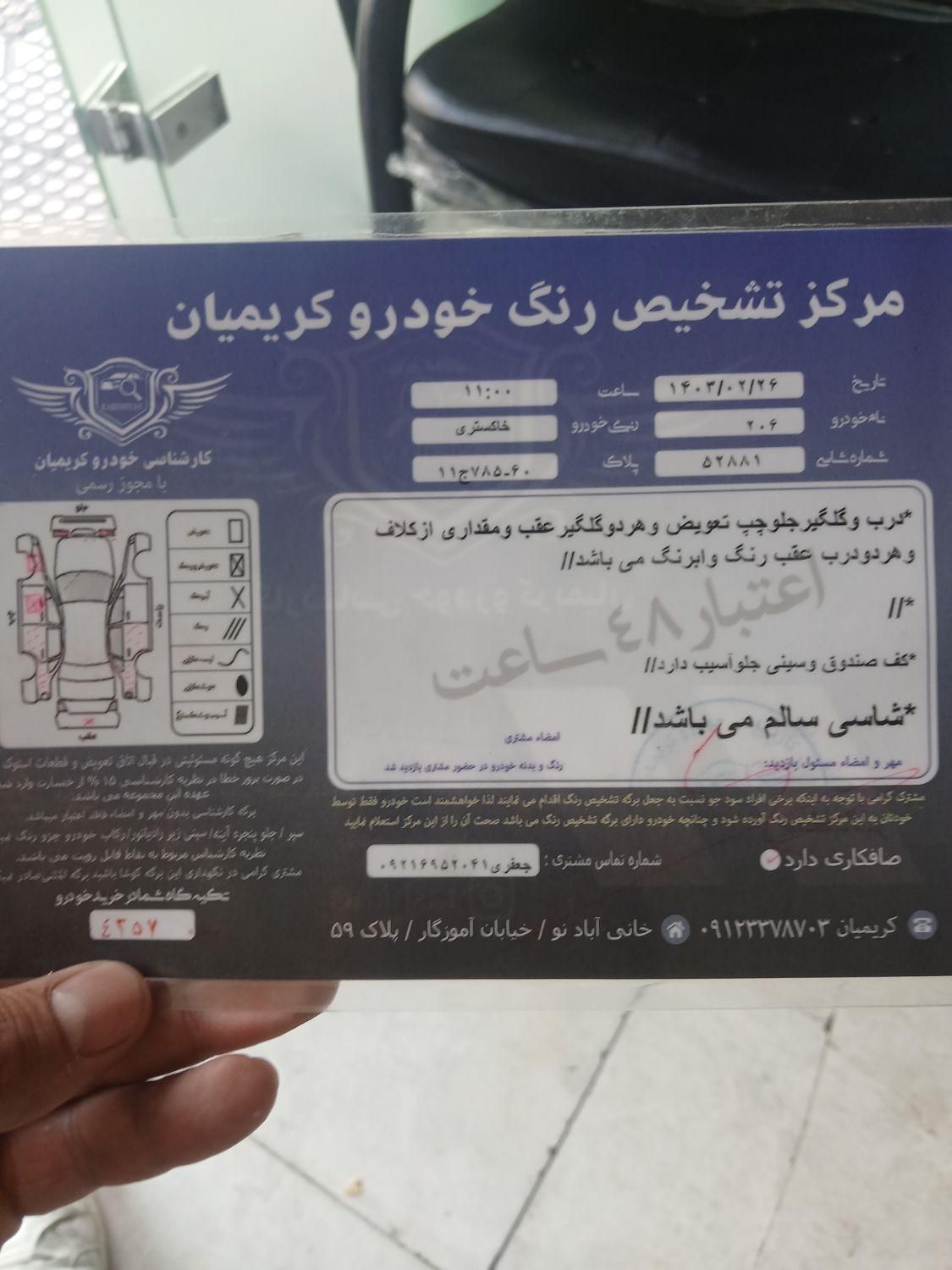 پژو 206 تیپ 2 - 1388