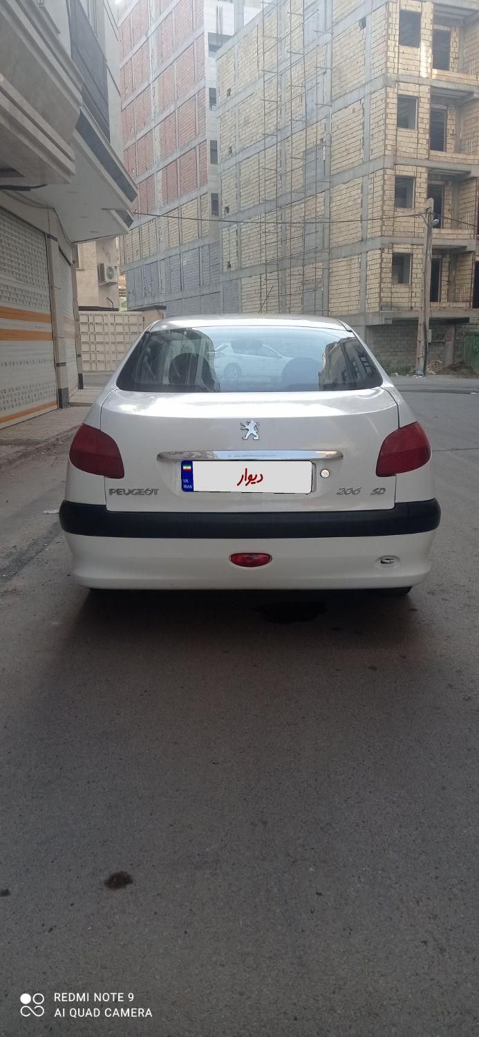 پژو ۲۰۶ صندوق دار v8 - 1388
