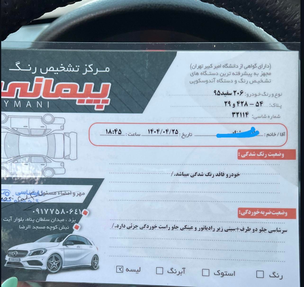 پژو 206 تیپ 2 - 1395
