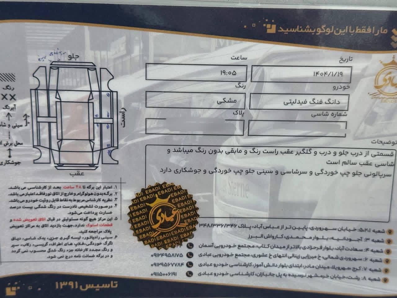 فیدلیتی پرایم تیپ ۲ (7 نفره) - 1401