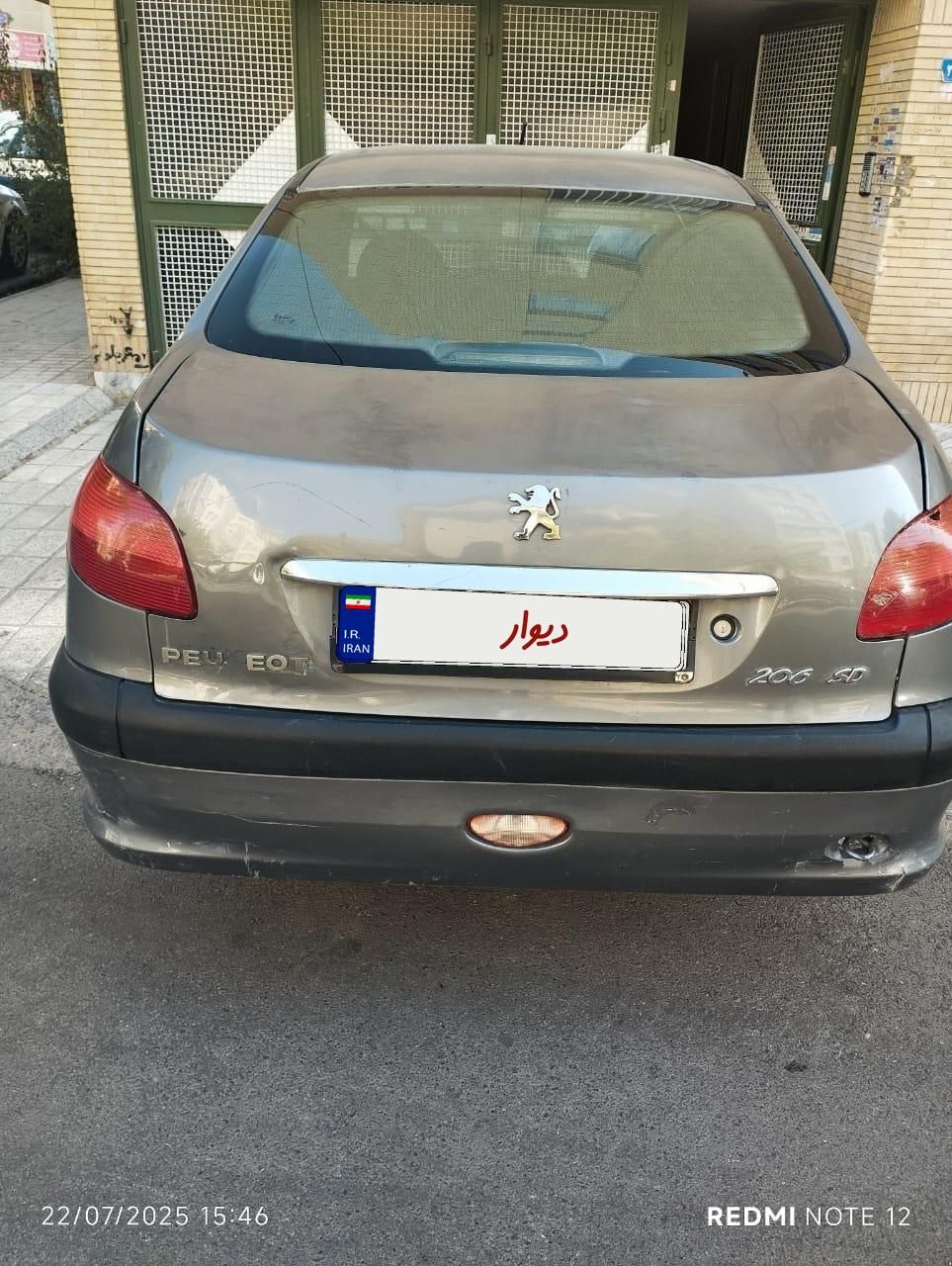 پژو ۲۰۶ صندوق دار v2 - 1389