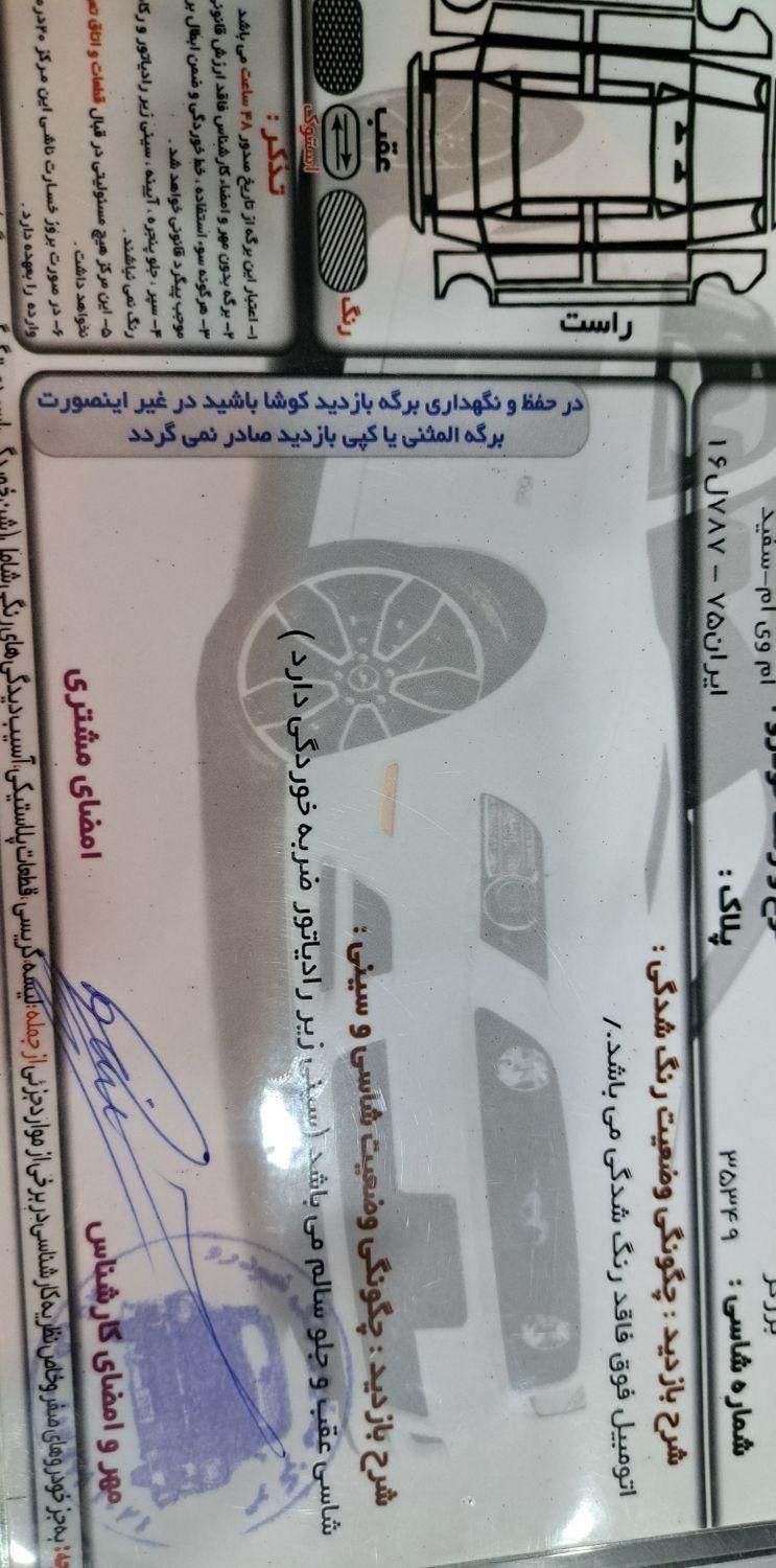 ام وی ام X33 دنده‌ای ساده - 1395