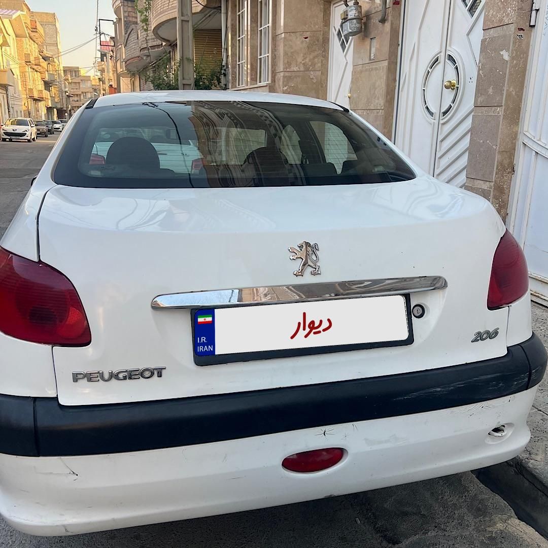 پژو ۲۰۶ صندوق دار v8 - 1387