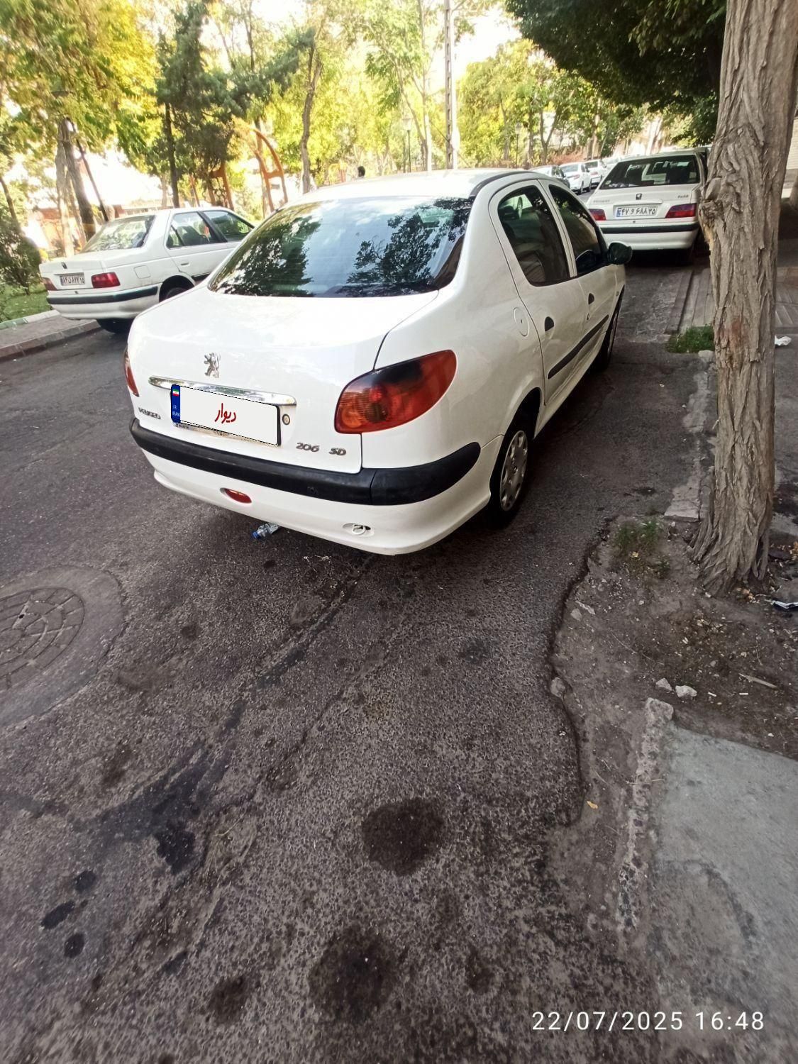 پژو ۲۰۶ صندوق دار v8 - 1393