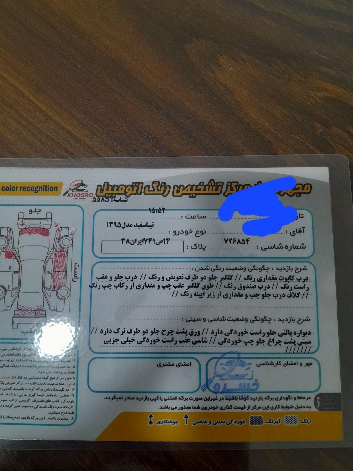 تیبا صندوق دار EX - 1395