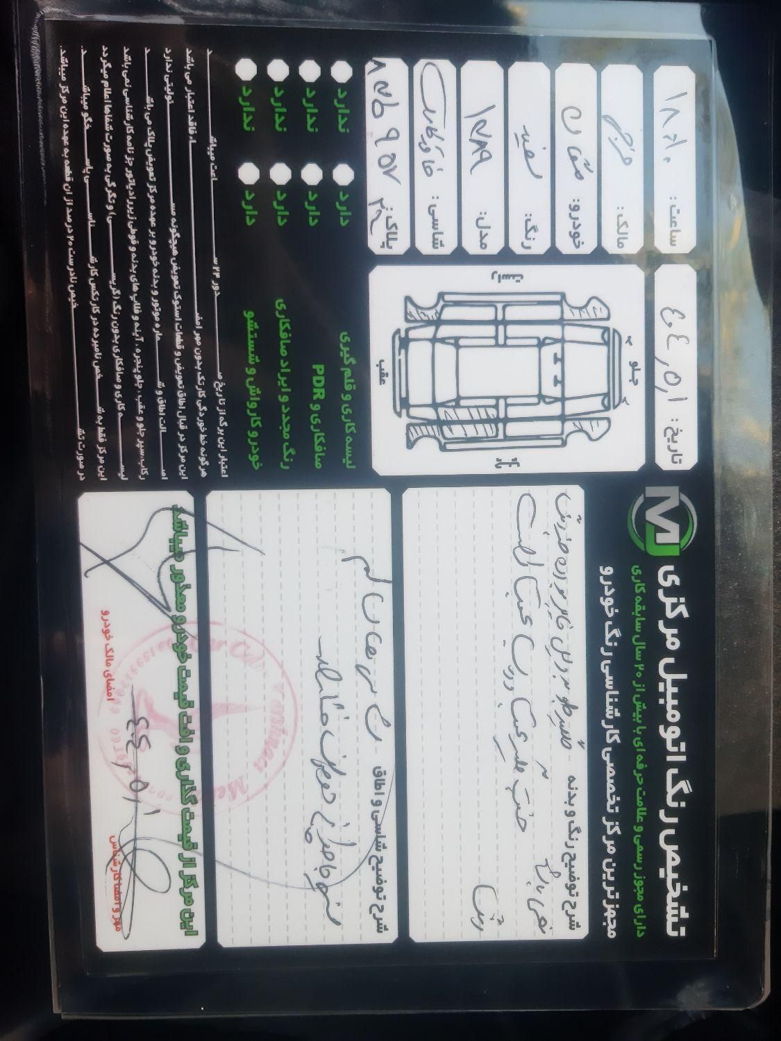 رنو مگان پارس خودرو 1600 E1 - 1389