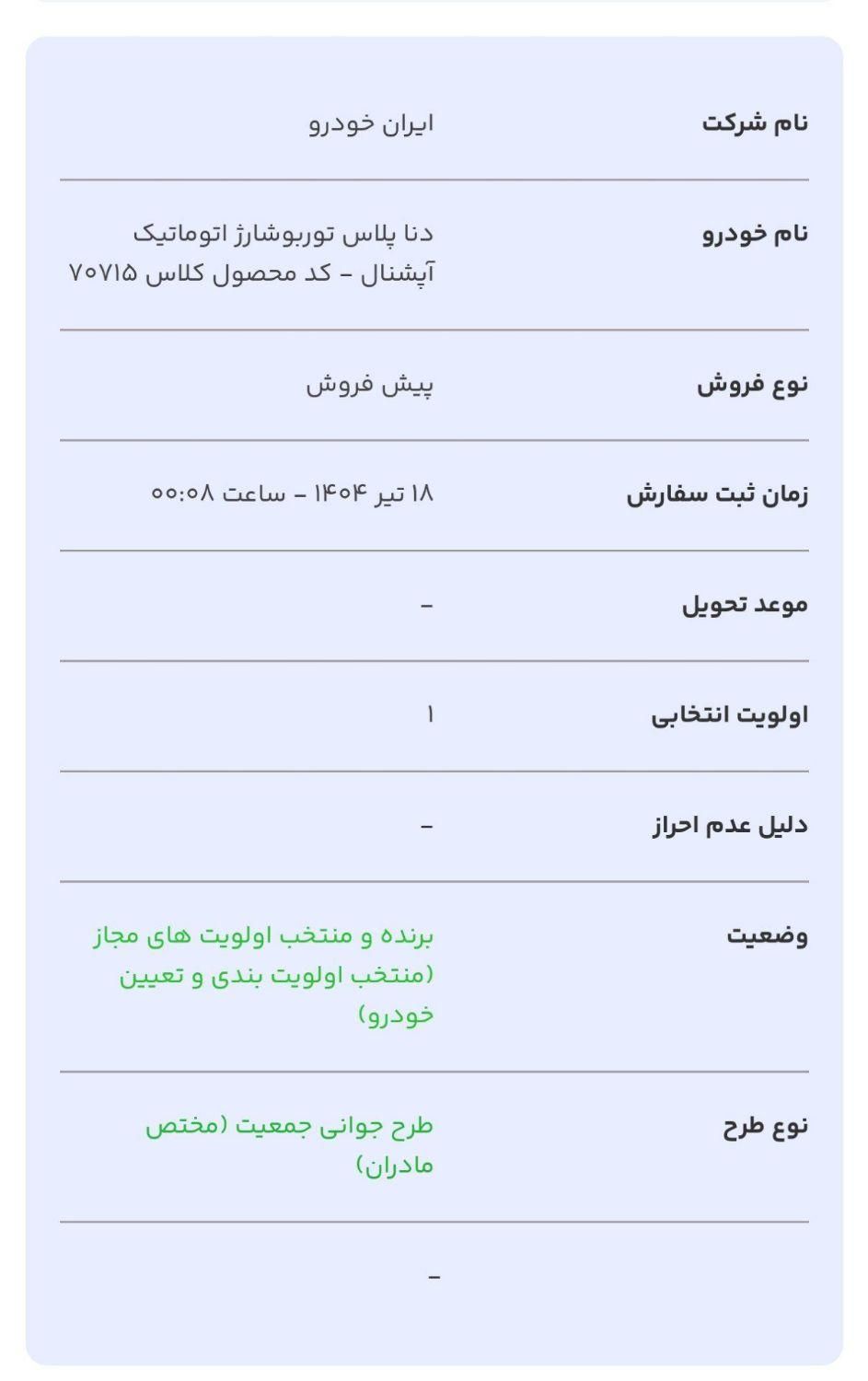 دنا پلاس توربو 6 دنده - 1404