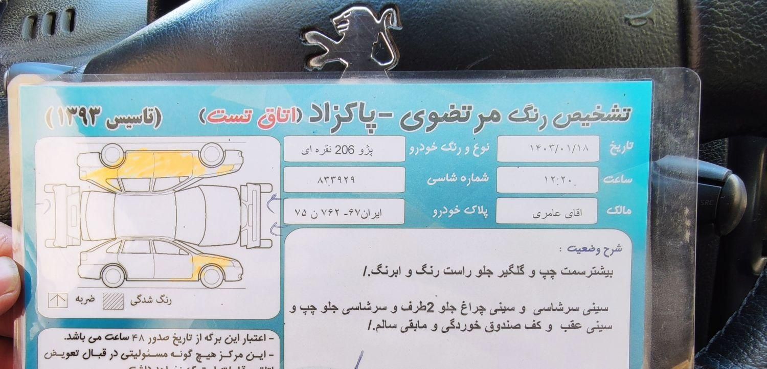 پژو 206 تیپ 2 - 1384