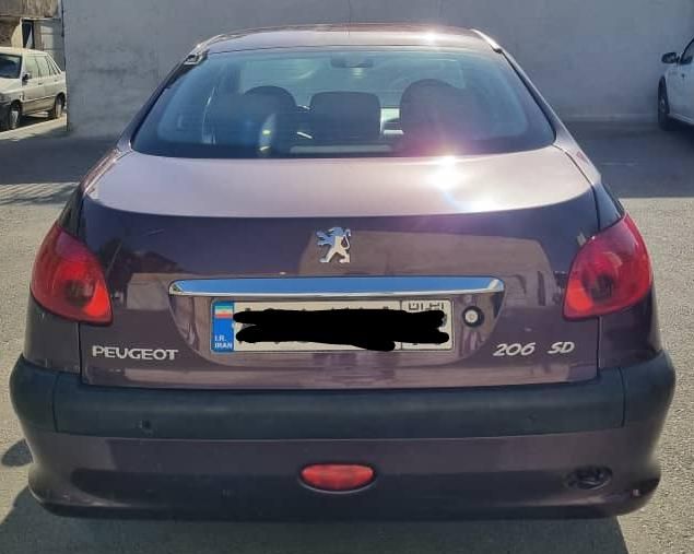 پژو ۲۰۶ صندوق دار v8 - 1396