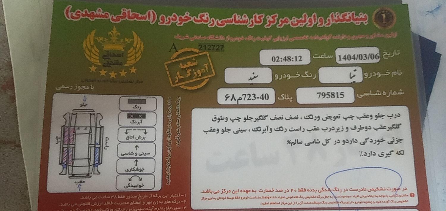تیبا صندوق دار SX - 1401