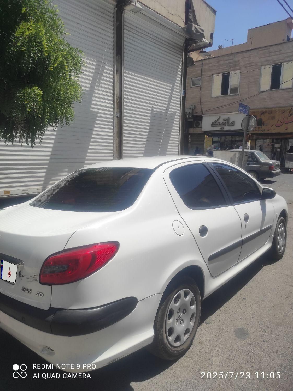 پژو ۲۰۶ صندوق دار v8 - 1398