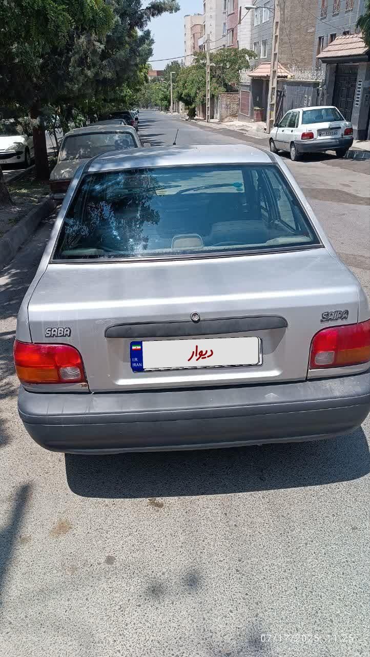 پراید صبا بنزینی - 1386