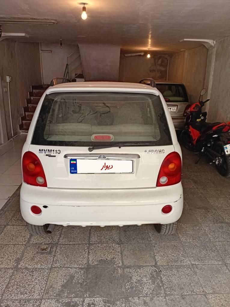 ام وی ام 110 چهار سیلندر دنده ای - 1393