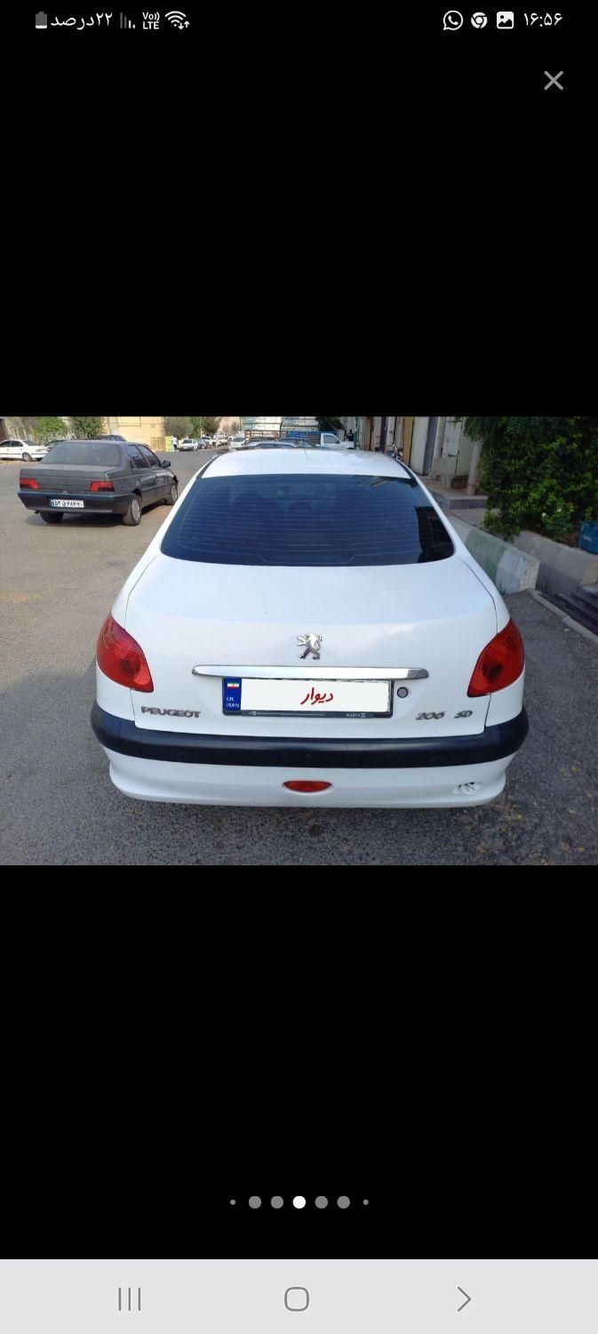 پژو ۲۰۶ صندوق دار v8 - 1393