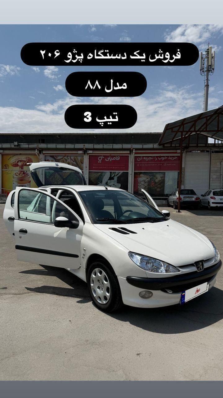پژو 206 تیپ 3 - 1388