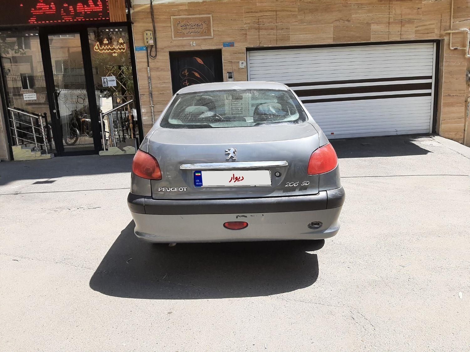 پژو ۲۰۶ صندوق دار v8 - 1386