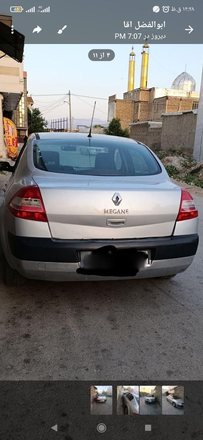 رنو مگان وارداتی دنده‌ای 1600 - 2008