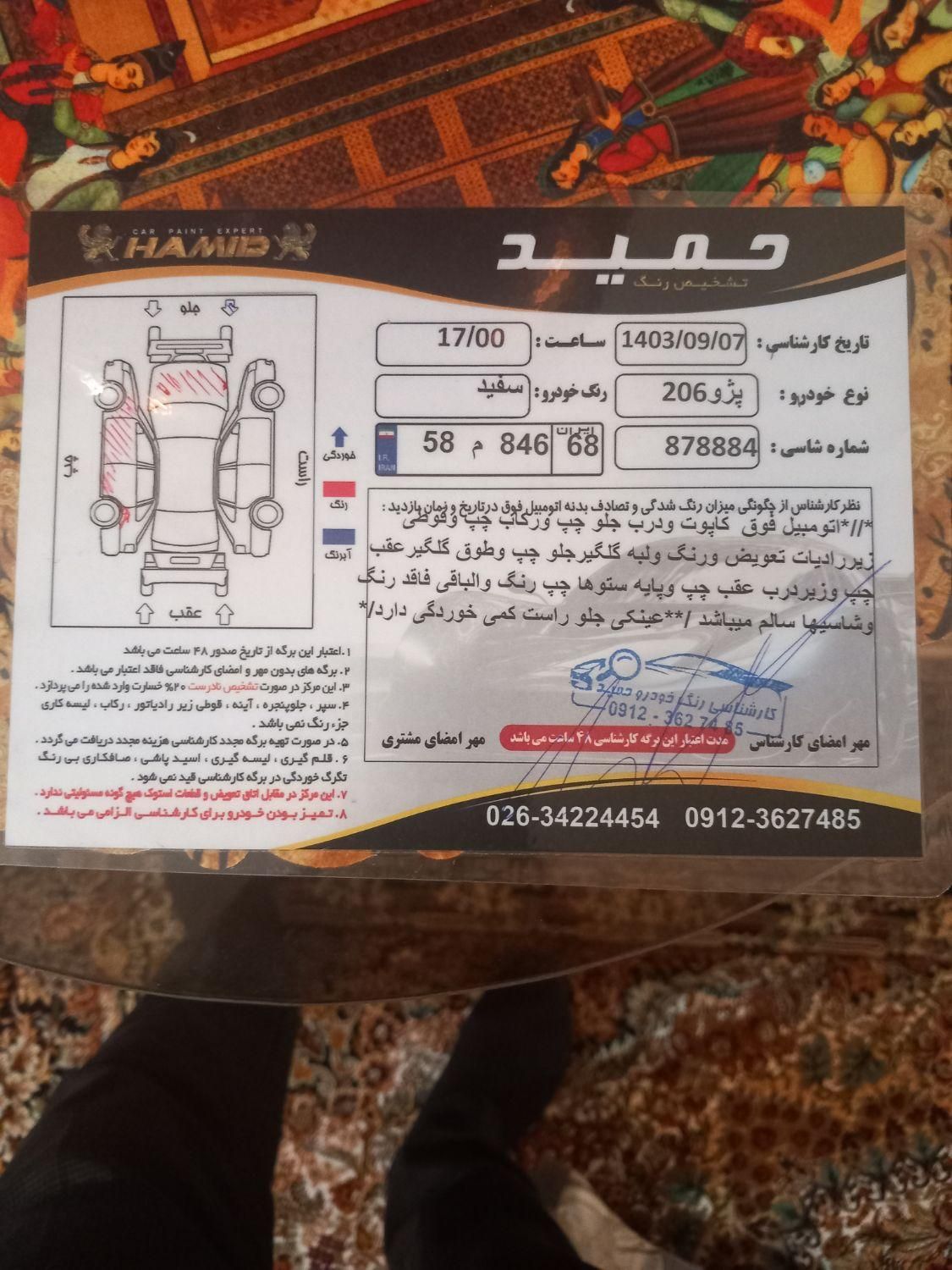 پژو 206 تیپ 5 - 1395