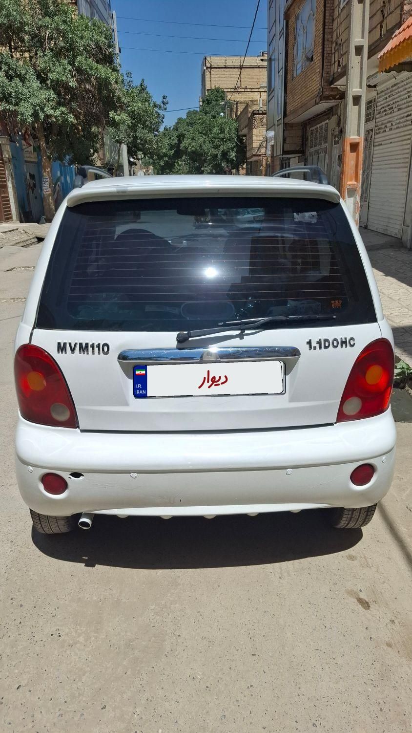 ام وی ام 110 چهار سیلندر دنده ای - 1392