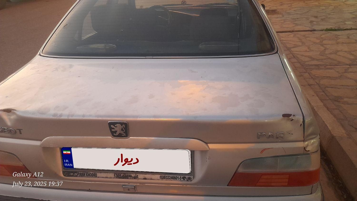 پژو پارس دوگانه سوز - 1386